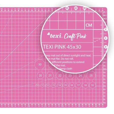 Mata podkładowa TEXI PINK różowa 45x30 cm