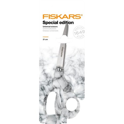 Nożyczki Fiskars 21 cm szare marmurkowe