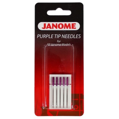 Igły półpłaskie JANOME PURPLE TIP  | Sklep Maszyny Szwalnicze