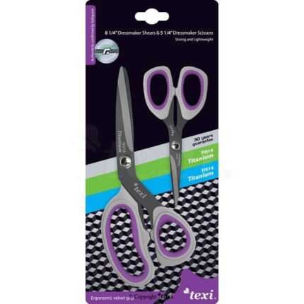 Nożyce krawieckie TITANIUM TiDuo850 komplet 2 szt. 13 cm i 21 cm z tytanowanymi ostrzami