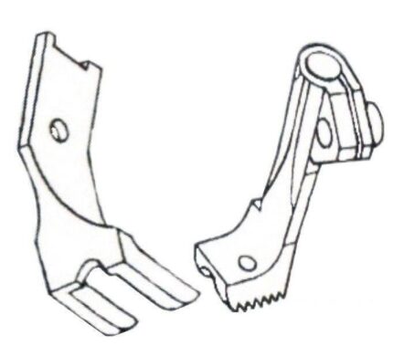 Stopka do wszywania kedry 1/4" - 6,4 mm stębnówka potrójny transport"