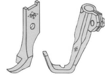 Stopka do wszywania zamków stębnówka potrójny transport