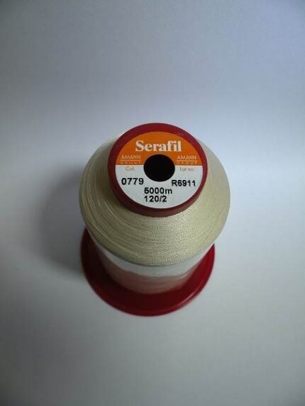 NIĆ AMANN SERAFIL 120/2 180 tex 16 DO PODSZYWARKI JASNY BEŻ 0779