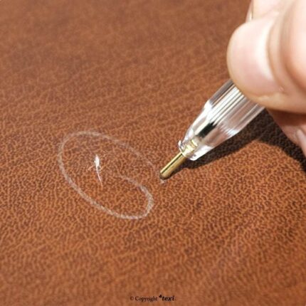 Pisak kulkowy srebrny do skór w oprawie