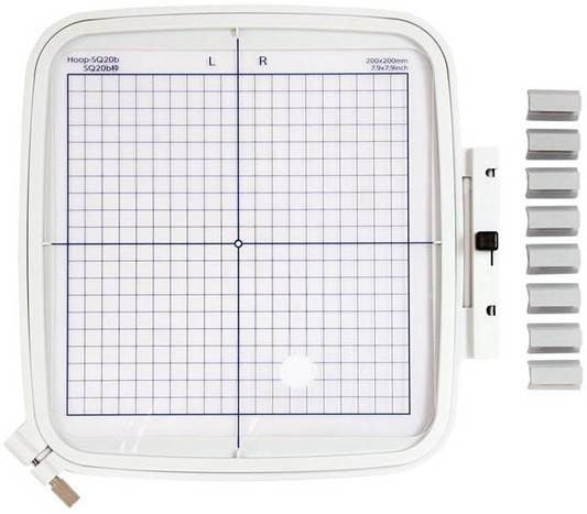 4046 TAMBOREK 200 x 200mm HOOP-SQ20B JANOME MC400E MC500E