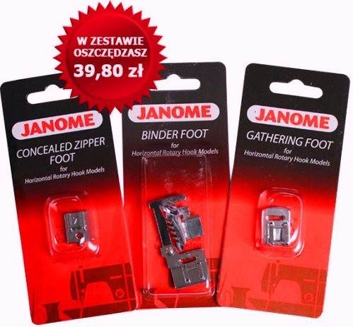 4325 ZESTAW STOPEK JANOME CHWYTACZ ROTACYJNY SUPER PROMOCJA