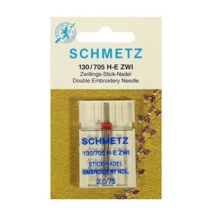 Igła podwójna SCHMETZ 130/705H-E ZWI do haftowania rozstaw 3MM