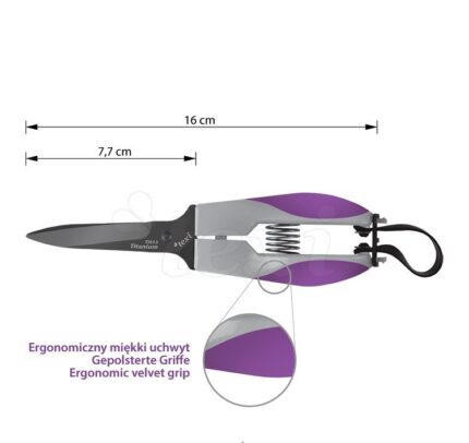 Nożyczki tapicerskie TITANIUM Ti613 16 cm z tytanowanymi ostrzami
