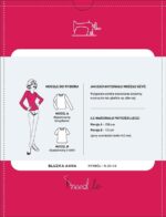 Wykrój na klasyczną damską bluzkę ANNA