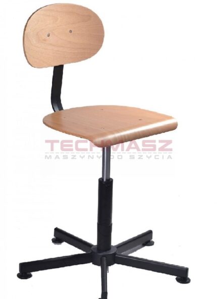 KRZESŁO K-7 OBROTOWE DREWNIANE (ŚRUBA)