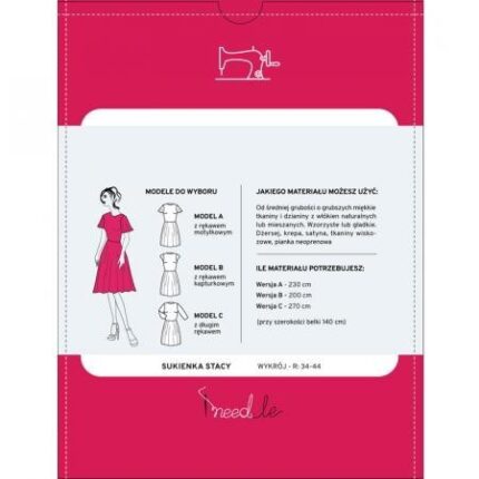 Wykrój iNEEDLE STACY na klasyczną sukienkę