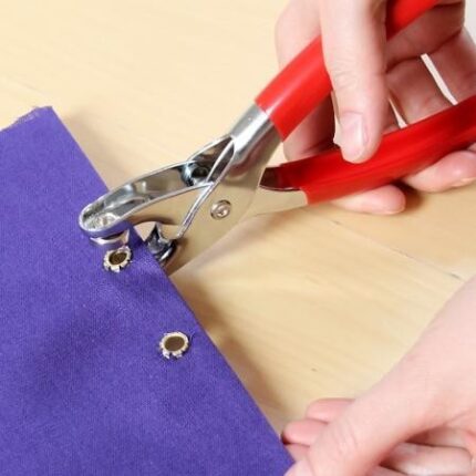 Cęgi do nabijania oczek śr. 6 mm 100 oczek w zestawie