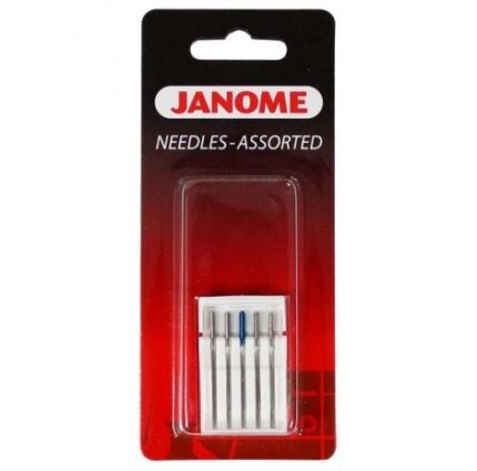 Igły Janome do tkanin uniwersalne i BLUE TIP półpłaskie