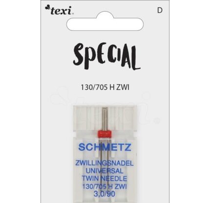 Igła podwójna uniwersalna grubość 90 rozstaw 3,0 mm