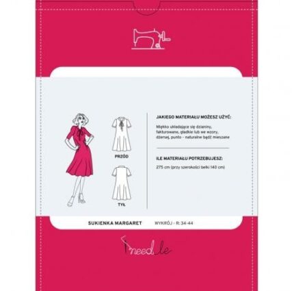 Wykrój na luźną sukienkę damską Margaret