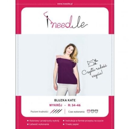 Wykrój na bluzkę damską typu kimono Kate