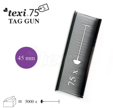 TEXI 75 PPS BLACK 045 Nitki do etykietowania 45 mm standard czarne 5.000 szt.