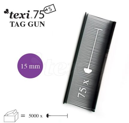 TEXI 75 PPS BLACK 015 Nitki do etykietowania 15 mm standard czarne 5.000 szt.