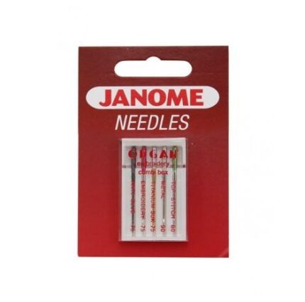 Igły JANOME do haftowania MIX - 5 szt grubości 75, 80, 90 półpłaskie
