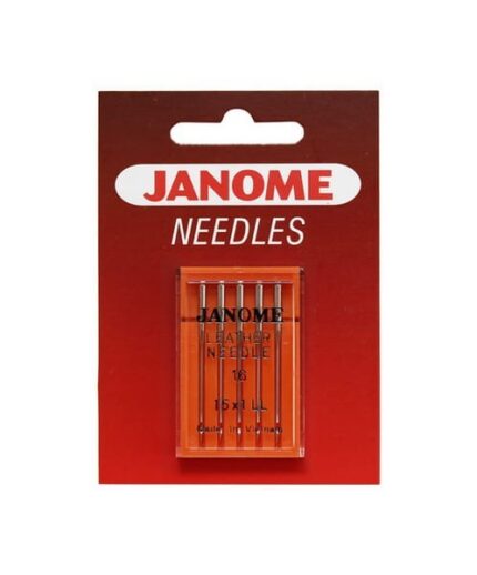 Igły JANOME do skóry 5 szt. półpłaskie