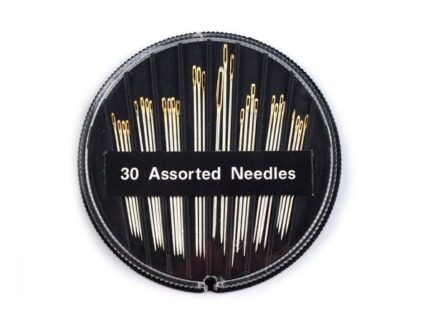 Igły do szycia ręcznego 30 szt. złote