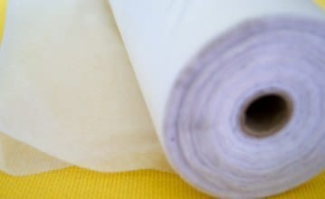 Fizelina papierowa z klejem biała 35g + 10g hafciarska