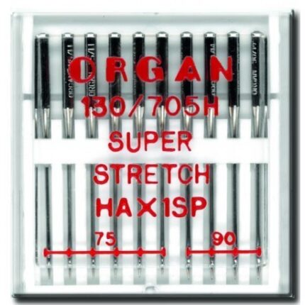 Igły półpłaskie ORGAN HAX1SP SUPER STRETCH MIX do dzianin