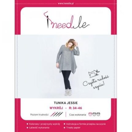 Wykrój na damską tunikę JESSIE iNEEDle