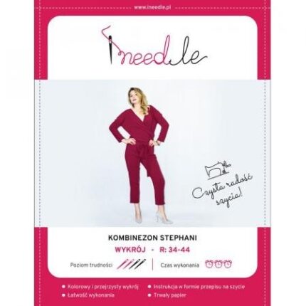 Wykrój na kombinezon z kopertowym dekoltem STEPHANI iNEEDle