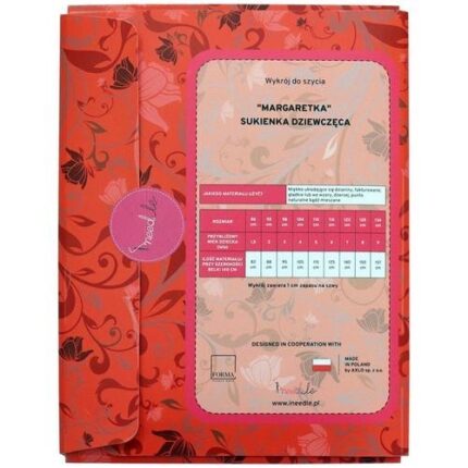 Sukienka dziecięca MARGARETKA 86 - 134 wykrój iNEEDLE