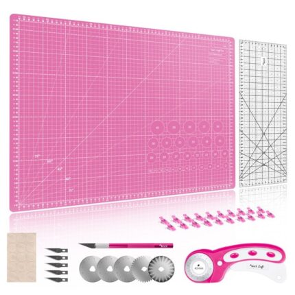 Zestaw do cięcia i krojenia TEXI CRAFT PINK 60X45