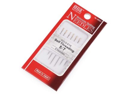 Igły dla słabowidzących 6 szt. złote uszka