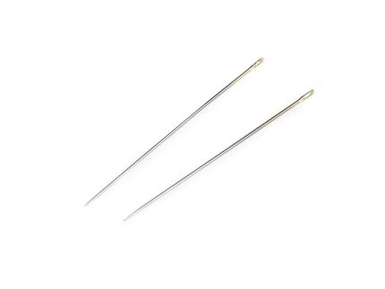 Igły dla słabowidzących 6 szt. złote uszka