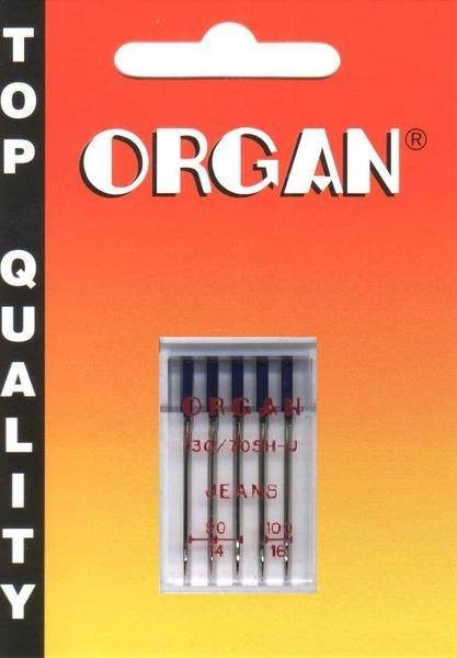 IGŁY ORGAN 130/705H-J JEANS PÓŁPŁASKIE DO DŻINSU