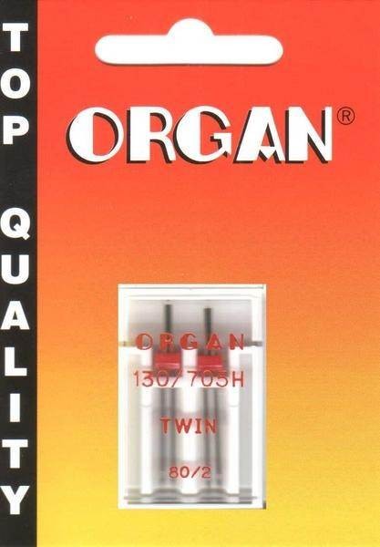 IGŁY PODWÓJNE ORGAN 130/705H TWIN ROZSTAW 3MM PÓŁPŁASKIE