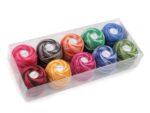 Kordonek bawełniany ombre 10 g mix kolorów zestaw