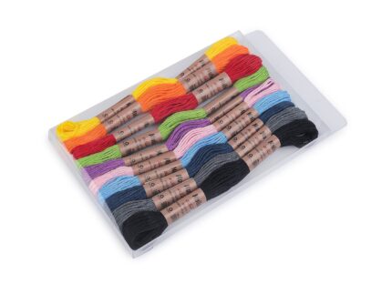 Zestaw nici do haftowania mulina 10 szt. mix ciemny