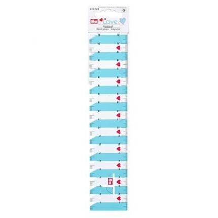 Plastikowa miarka PRYM do szycia i patchworków 21 cm niebieska