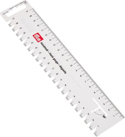 Plastikowa miarka PRYM do szycia i patchworków 21 cm biała