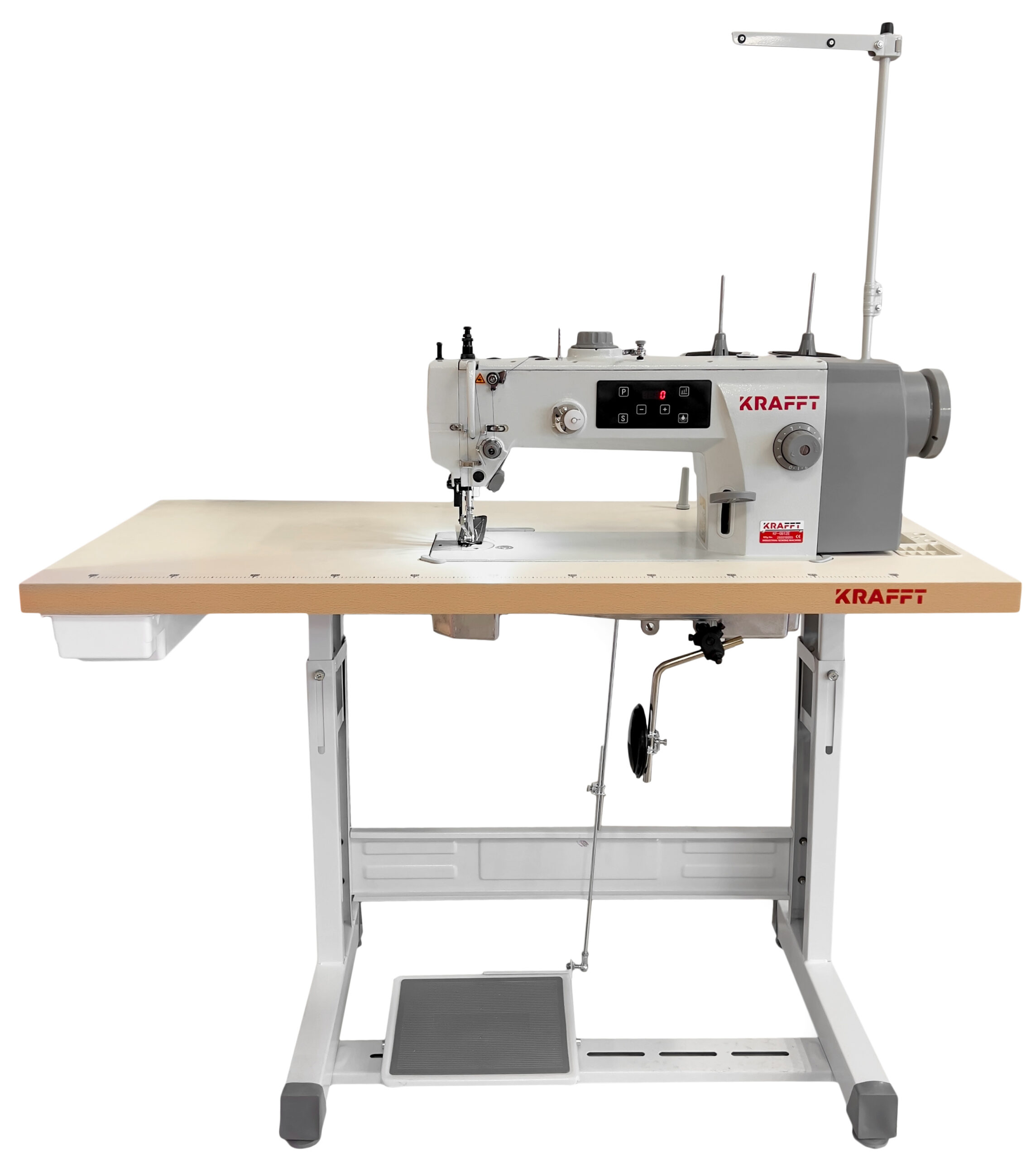 KRAFFT KF-0612E Stebnówka KRAFFT KF-0612E, wydłużone ramię 36.5cm, duży chwytacz, ciężkie materiały